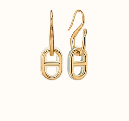 [⭐Hyrra Jewelry]HM O'MAILLON GOLD EARRINGS