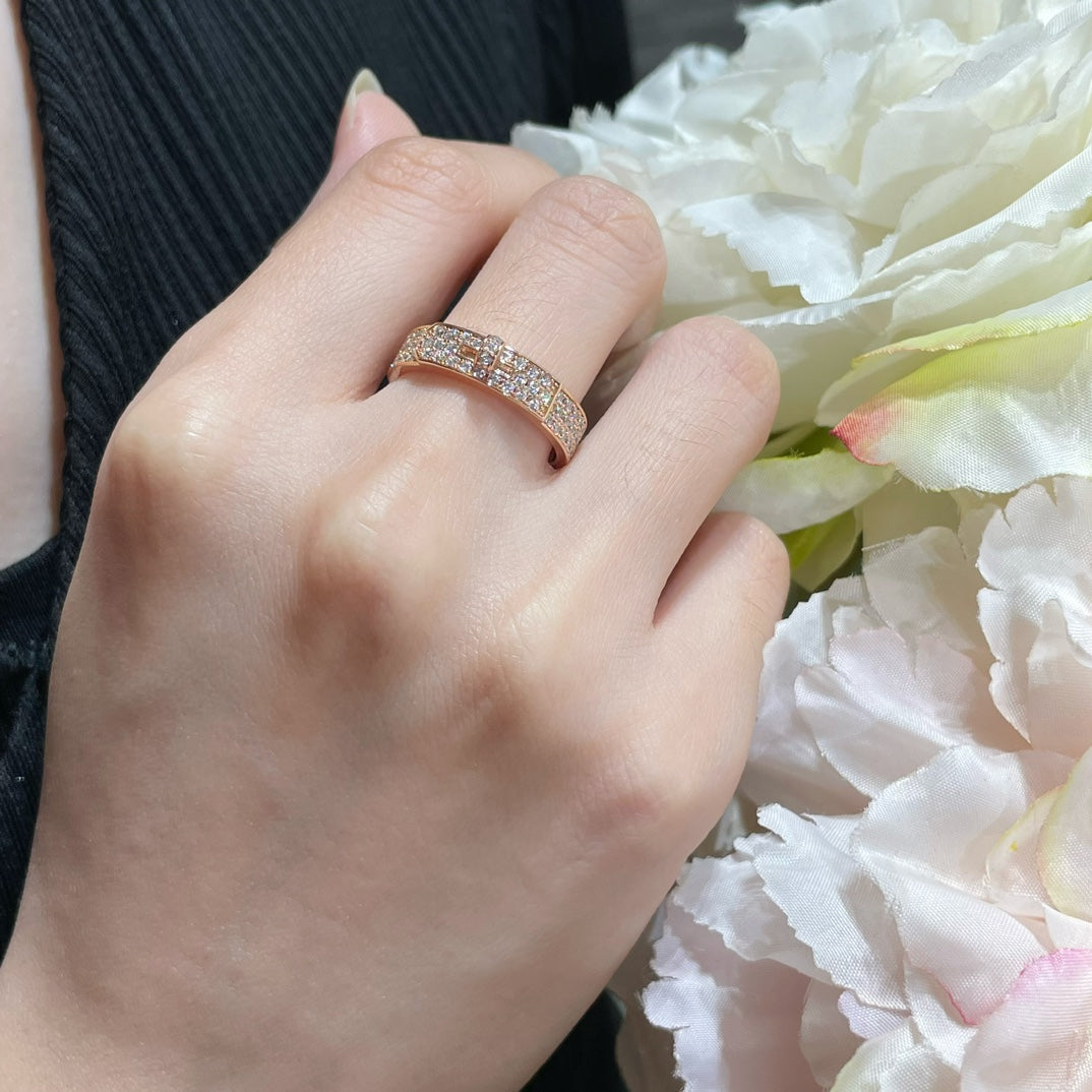 [⭐Hyrra Jewelry]KELLY PINK GOLD DIAMOND RING