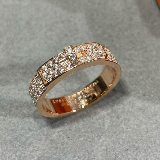 [⭐Hyrra Jewelry]KELLY PINK GOLD DIAMOND RING