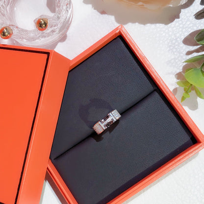 [⭐Hyrra Jewelry]H RING FULL DIAMOND