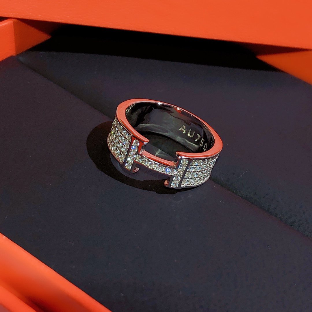 [⭐Hyrra Jewelry]H RING FULL DIAMOND