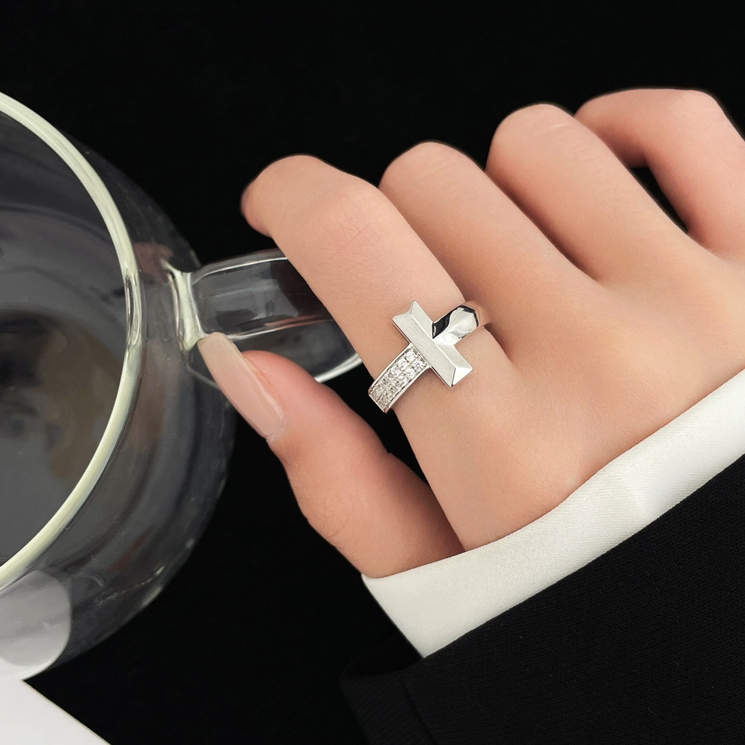[Hyrra Jewelry]T WIDE DIAMOND RING