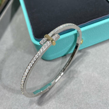 [Hyrra Jewelry]EDGE DIAMOND GOLD SILVER BRACELET