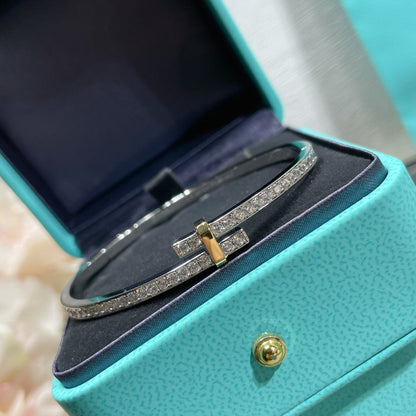 [Hyrra Jewelry]EDGE DIAMOND GOLD SILVER BRACELET