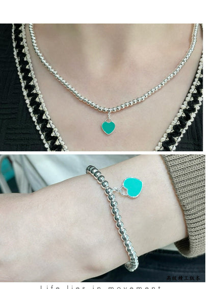 [Hyrra Jewelry]RETURN TO TIF SILVER BEAD NECKLACE