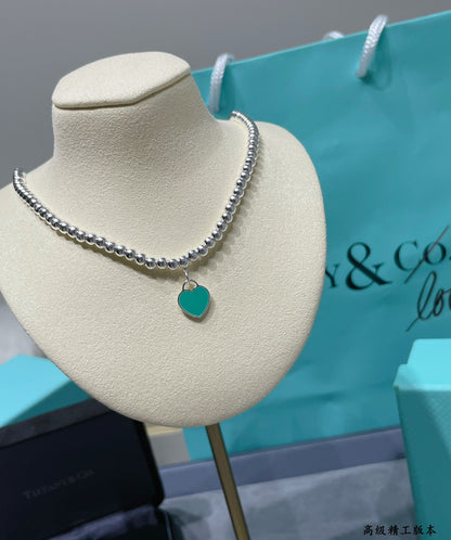 [Hyrra Jewelry]RETURN TO TIF SILVER BEAD NECKLACE