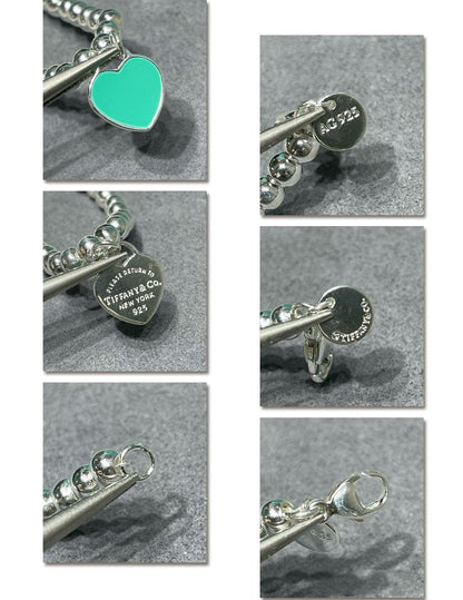 [Hyrra Jewelry]RETURN TO TIF SILVER BEAD NECKLACE