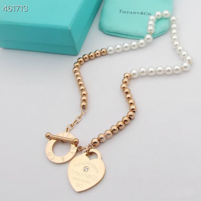 [Hyrra Jewelry]RETURN TO TIF HEART TAF BEAD PEARL BRACELET