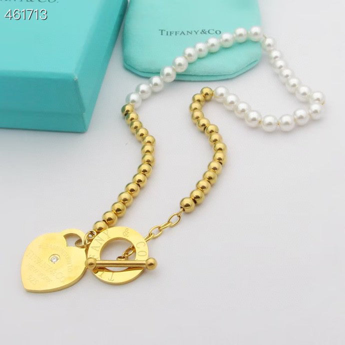 [Hyrra Jewelry]RETURN TO TIF HEART TAF BEAD PEARL BRACELET