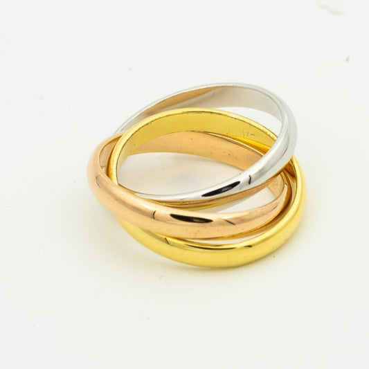 [⭐Hyrra Jewelry Jewelry]TRINITY RING GOLD PINK GOLD SILVER