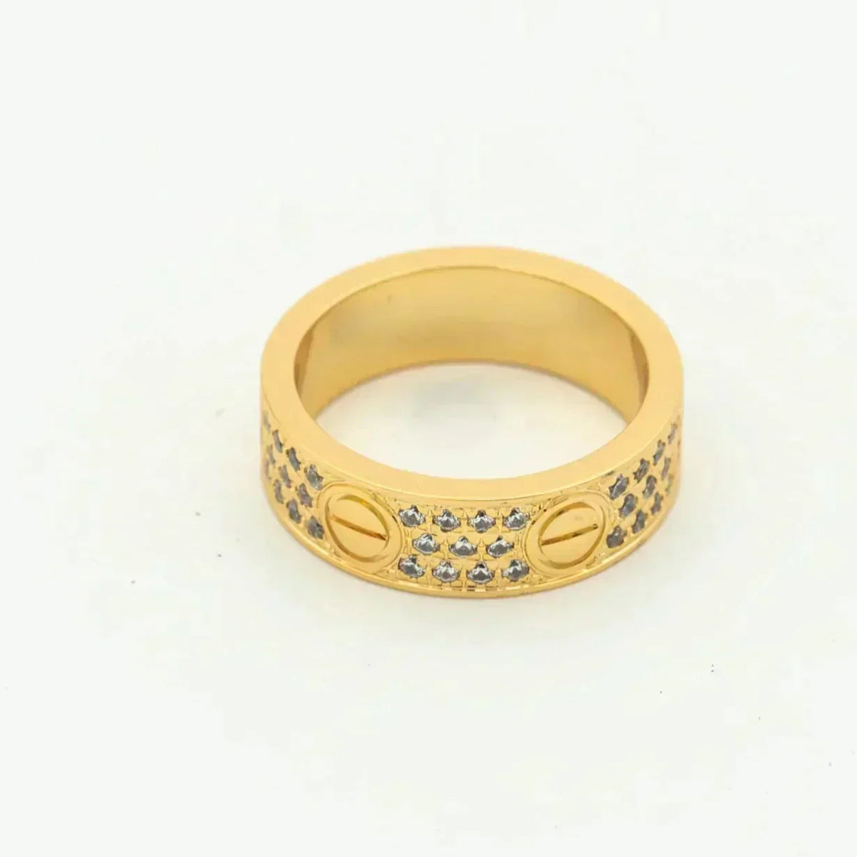 [⭐Hyrra Jewelry]LOVE RING 5.5MM DIAMONDS PAVED