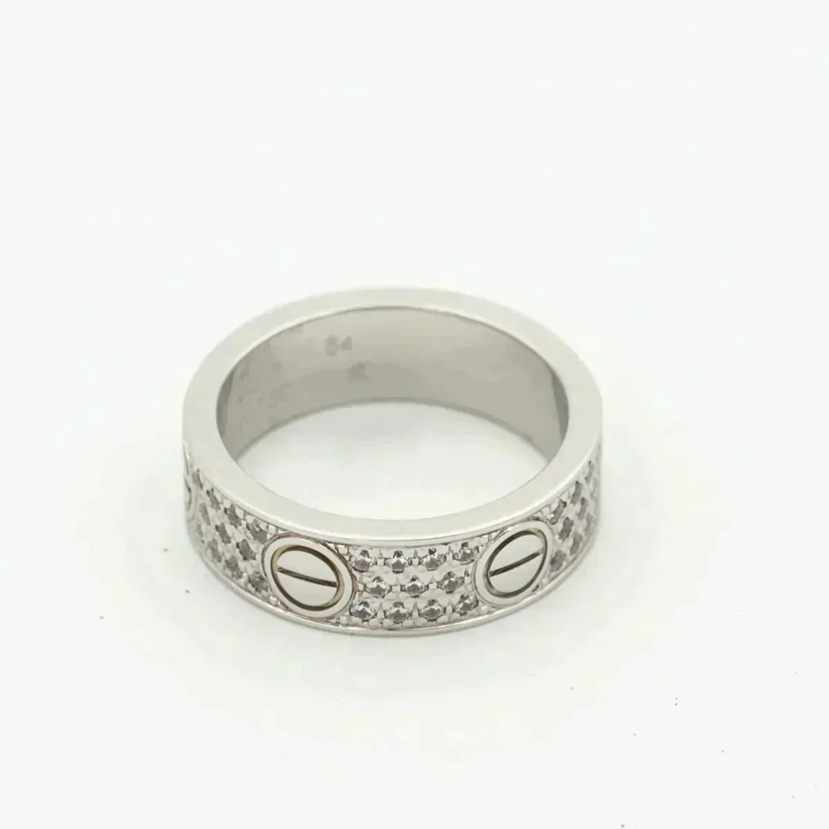 [⭐Hyrra Jewelry]LOVE RING 5.5MM DIAMONDS PAVED