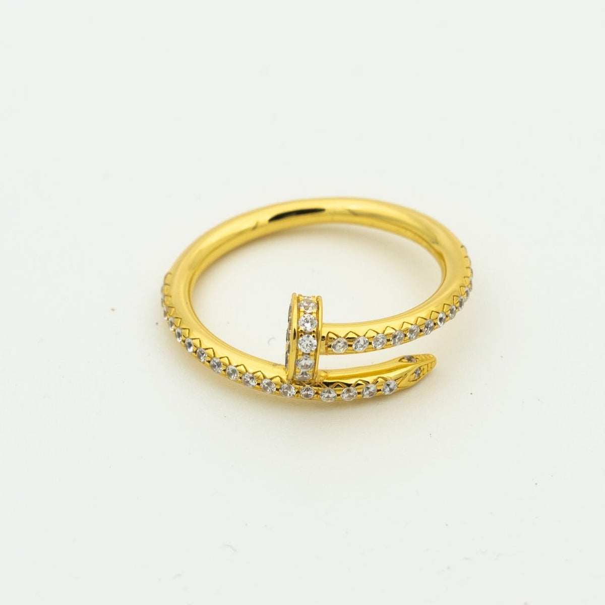 [⭐Hyrra Jewelry]JUSTE RING 1.8MM GOLD DIAMONDS