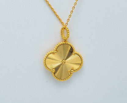[⭐Hyrra Jewelry]CLOVER 25MM PEDANT NECKLACE GOLD