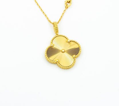 [⭐Hyrra Jewelry]CLOVER 25MM PEDANT NECKLACE GOLD