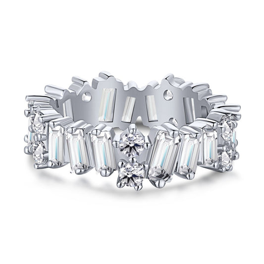 [Hyrra Jewelry]Delicate Multi Shape Tennis Ring