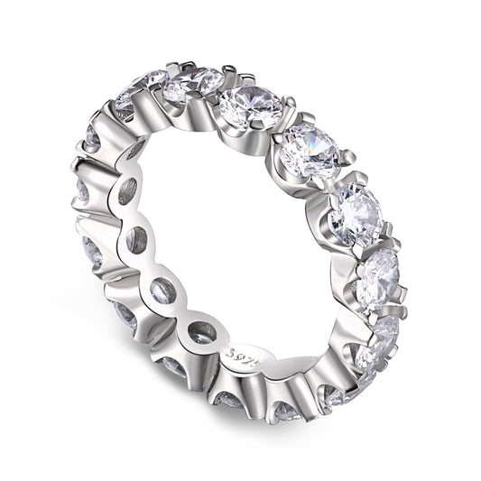 [Hyrra Jewelry]Eternity Round Cut Tennis Ring