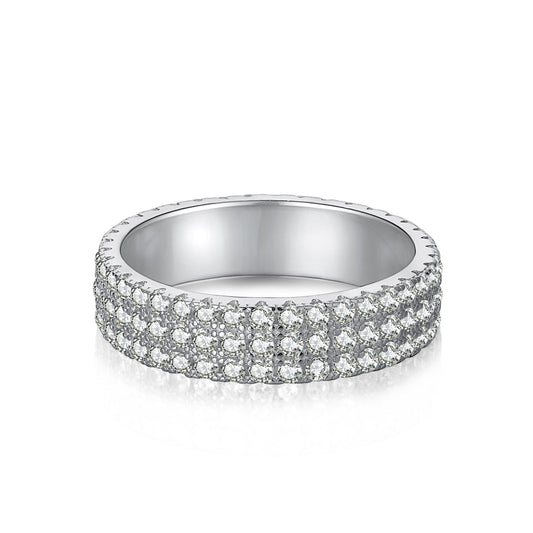 [Hyrra Jewelry]Dainty Round Cut Tennis Ring