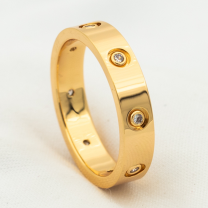 [⭐Hyrra Jewelry]LOVE RING 3.6MM 8 DIAMONDS