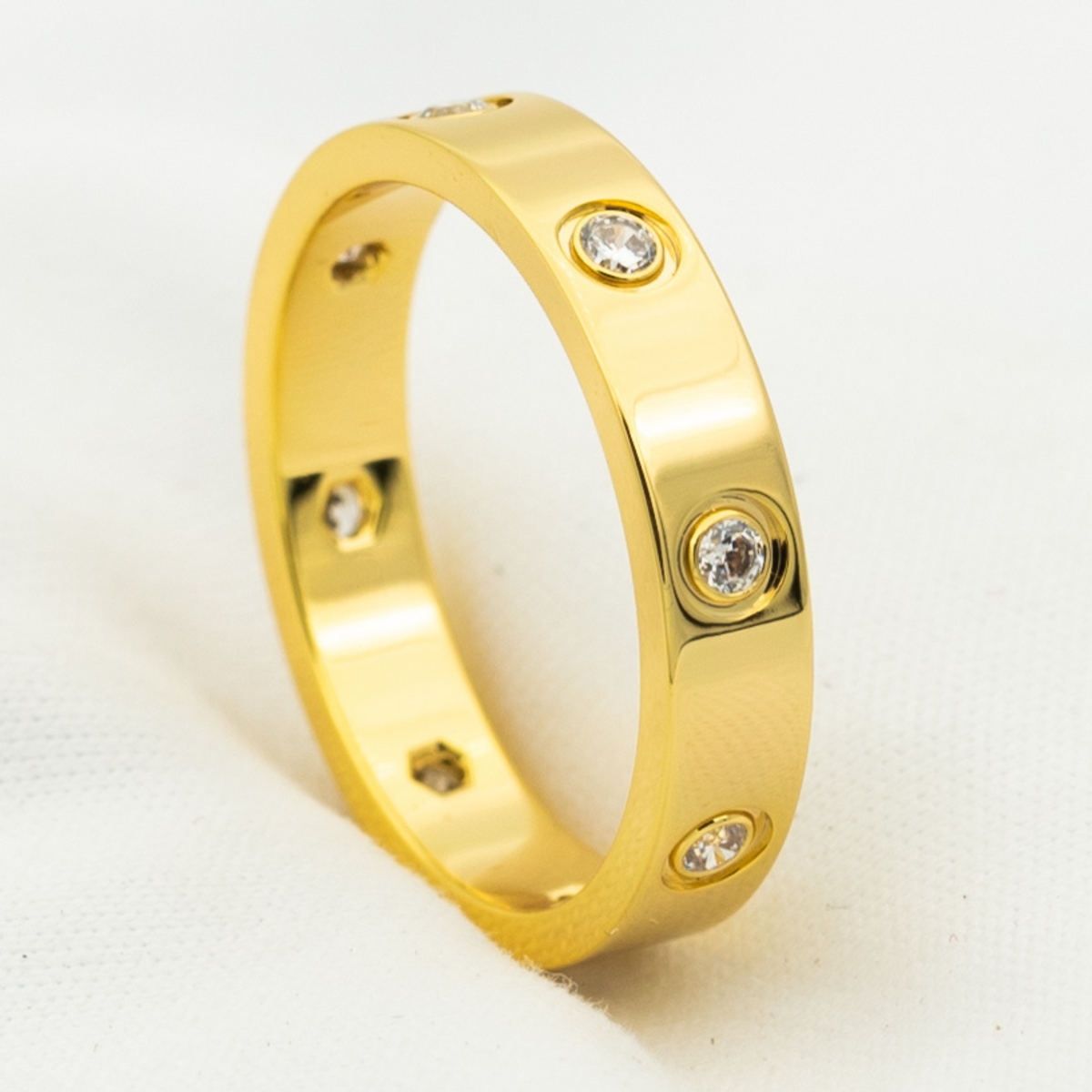 [⭐Hyrra Jewelry]LOVE RING 3.6MM 8 DIAMONDS