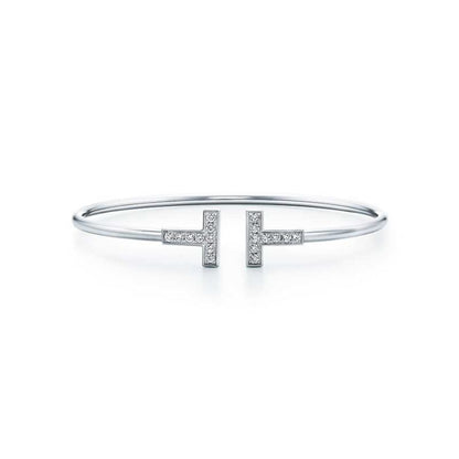 [Hyrra Jewelry]T BRACELET 1.8MM DIAMOND SILVER