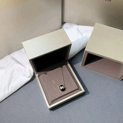 [⭐Hyrra Jewelry]JEUX DE ROSE GOLD DIAMOND NECKLACE