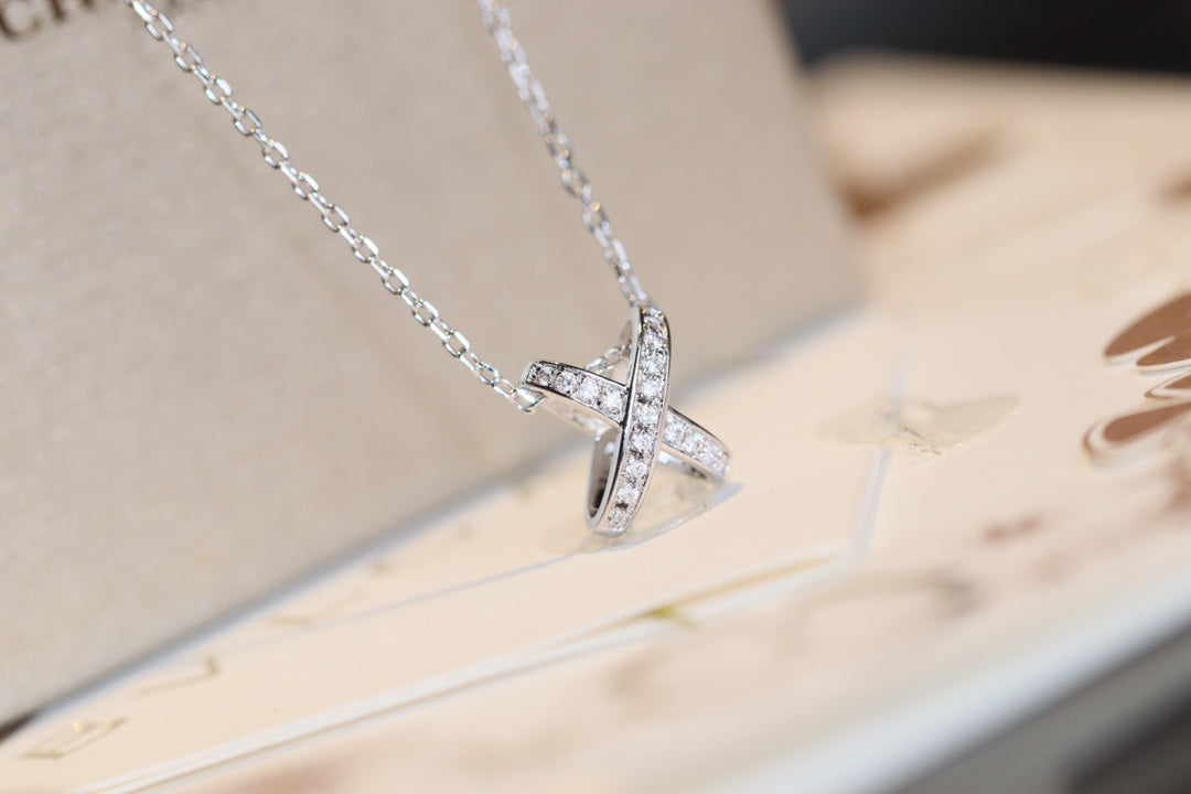 [⭐Hyrra Jewelry]JEUX DE DIAMOND NECKLACE