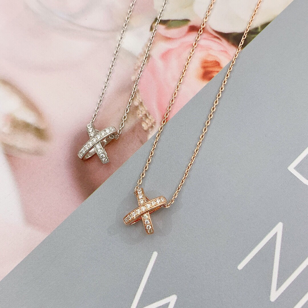 [⭐Hyrra Jewelry]JEUX DE DIAMOND NECKLACE