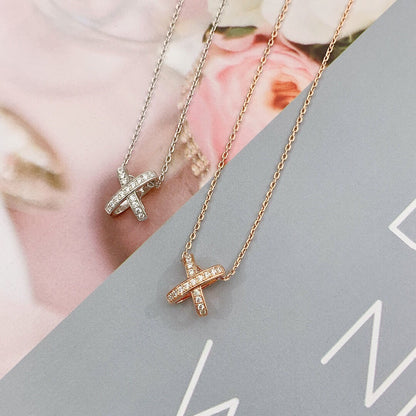 [⭐Hyrra Jewelry]JEUX DE DIAMOND NECKLACE