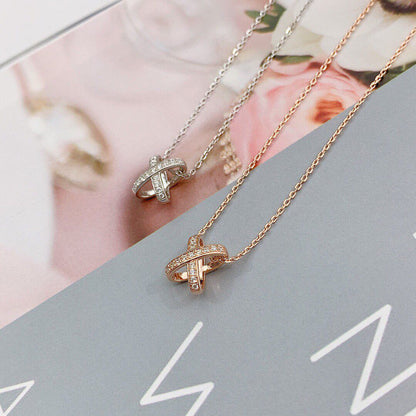 [⭐Hyrra Jewelry]JEUX DE DIAMOND NECKLACE