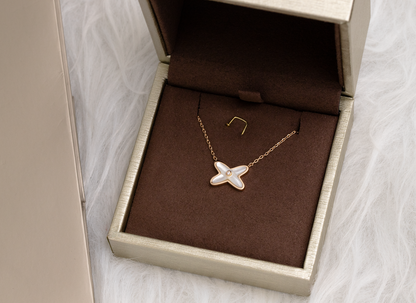 [⭐Hyrra Jewelry]JEUX DE NECKLACE 1 DIAMOND