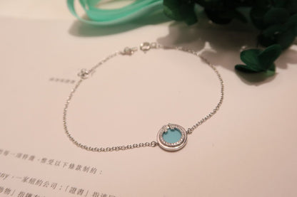 [Hyrra Jewelry]DIAMOND CIRCLE PINK GOLD BRACELET