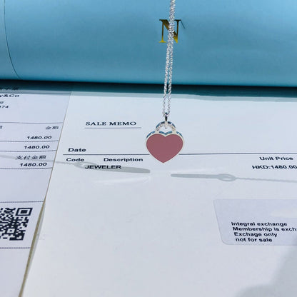 [Hyrra Jewelry]SMALL HEART TAG PENDANT STERLING SILVER