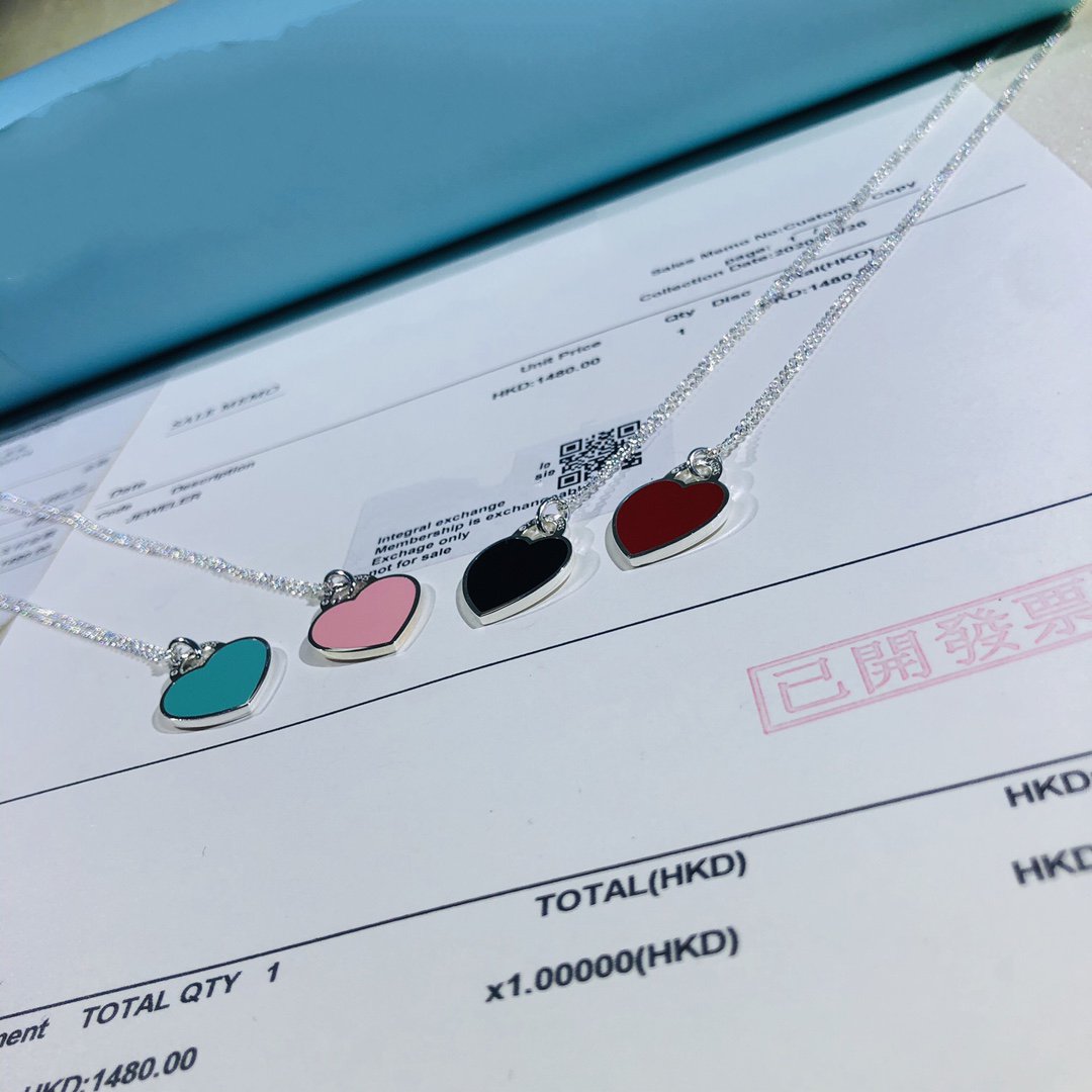 [Hyrra Jewelry]SMALL HEART TAG PENDANT STERLING SILVER