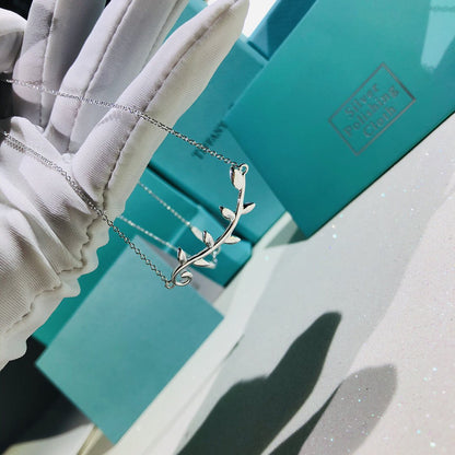 [Hyrra Jewelry]PALOMA PICASSO STERLING SILVER OLIVE BRANCH NECKLACE