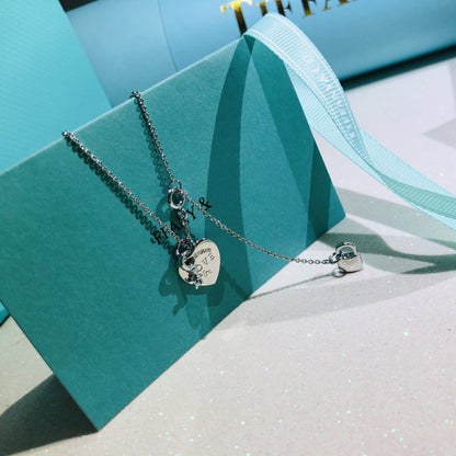 [Hyrra Jewelry]LOVE HEART TAG KEY NECKLACE
