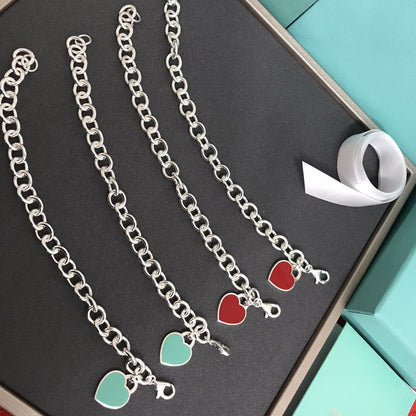 [Hyrra Jewelry]HEART TAG BRACELET SILVER MEDIUM