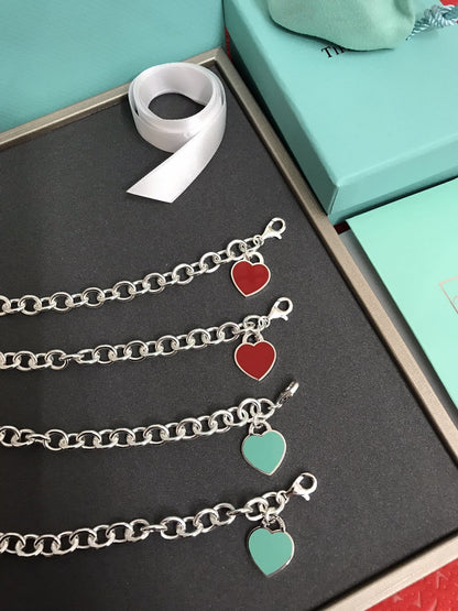 [Hyrra Jewelry]HEART TAG BRACELET SILVER MEDIUM