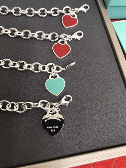 [Hyrra Jewelry]HEART TAG BRACELET SILVER MEDIUM