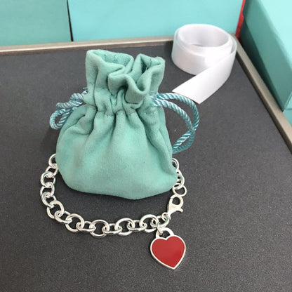 [Hyrra Jewelry]HEART TAG BRACELET SILVER MEDIUM
