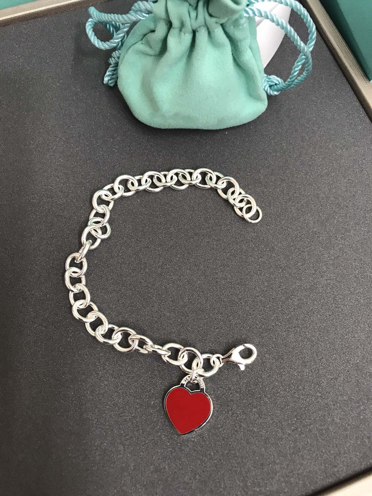 [Hyrra Jewelry]HEART TAG BRACELET SILVER MEDIUM