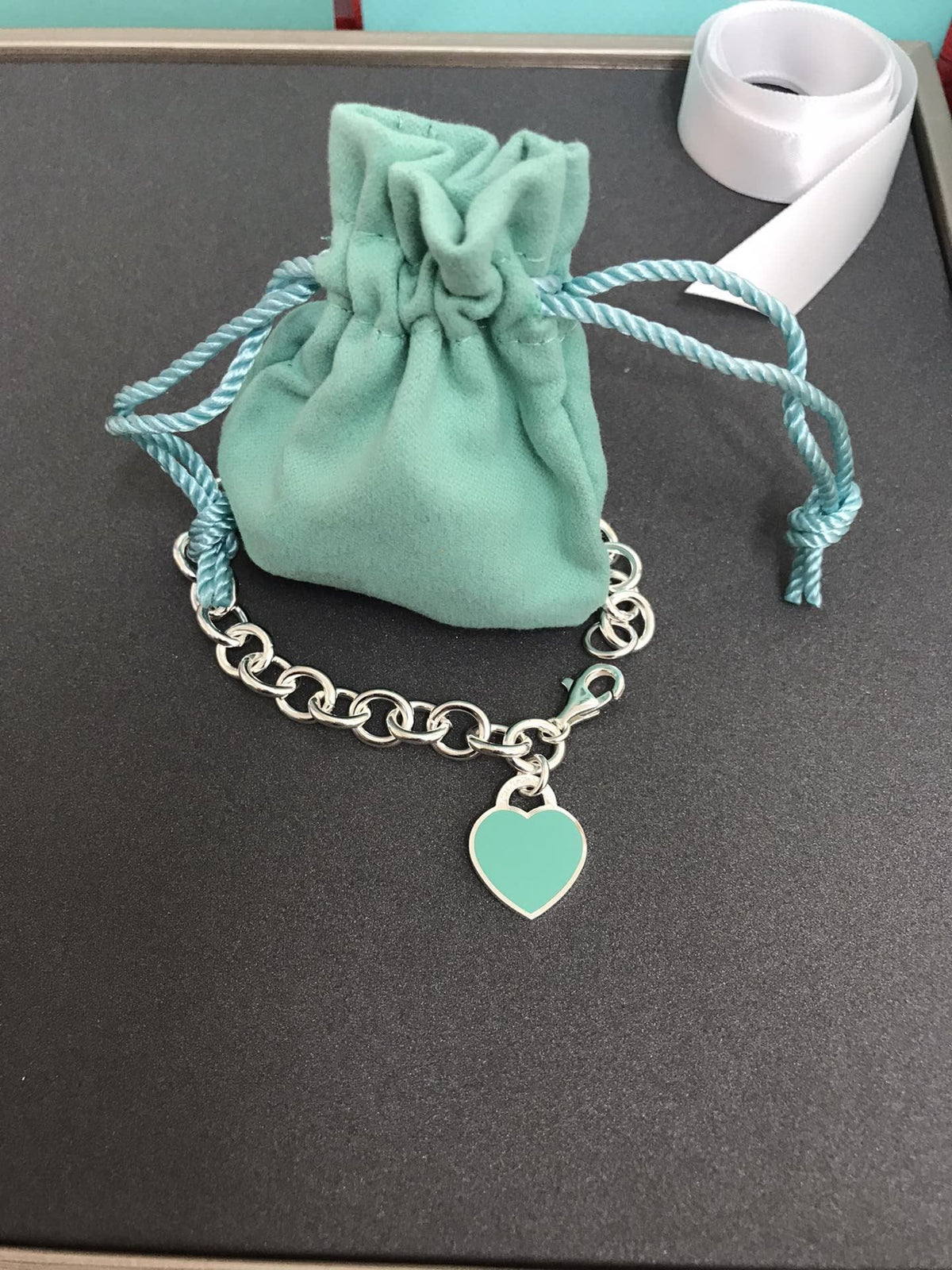 [Hyrra Jewelry]HEART TAG BRACELET SILVER MEDIUM