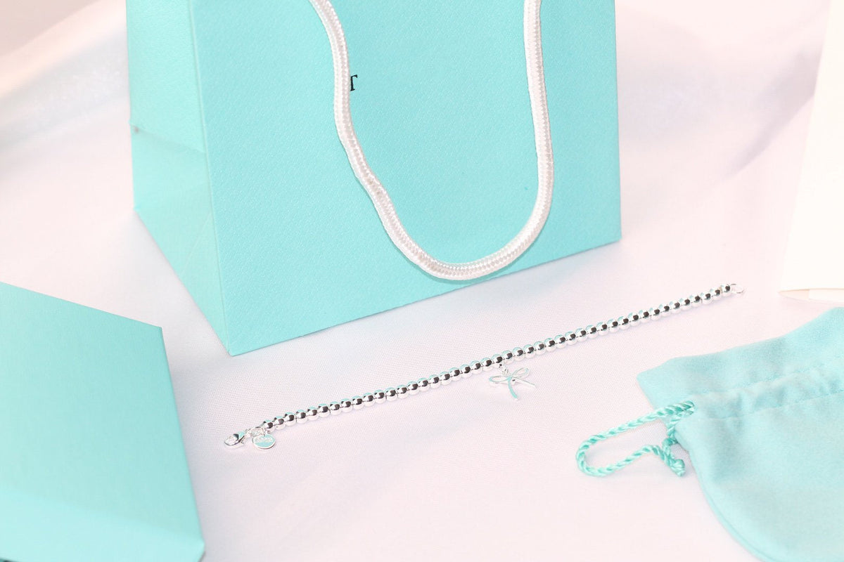 [Hyrra Jewelry]STERLING SILVER BOW BEAD BRACELET