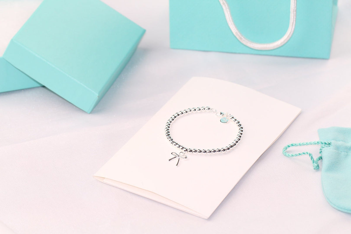 [Hyrra Jewelry]STERLING SILVER BOW BEAD BRACELET