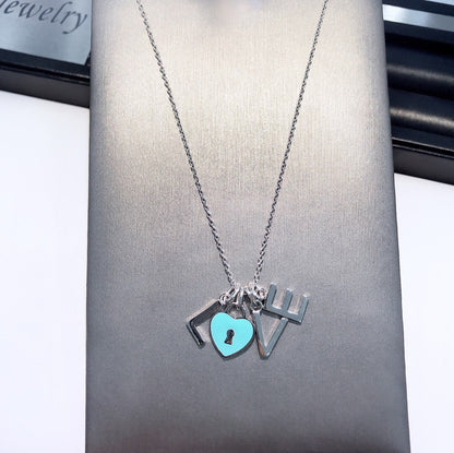 [Hyrra Jewelry]COLLAR LOVE PLATA NECKLACE