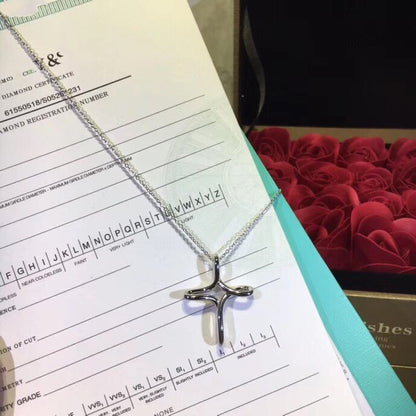 [Hyrra Jewelry]CROSS NECKLACE STERLING SILVER MATERIAL