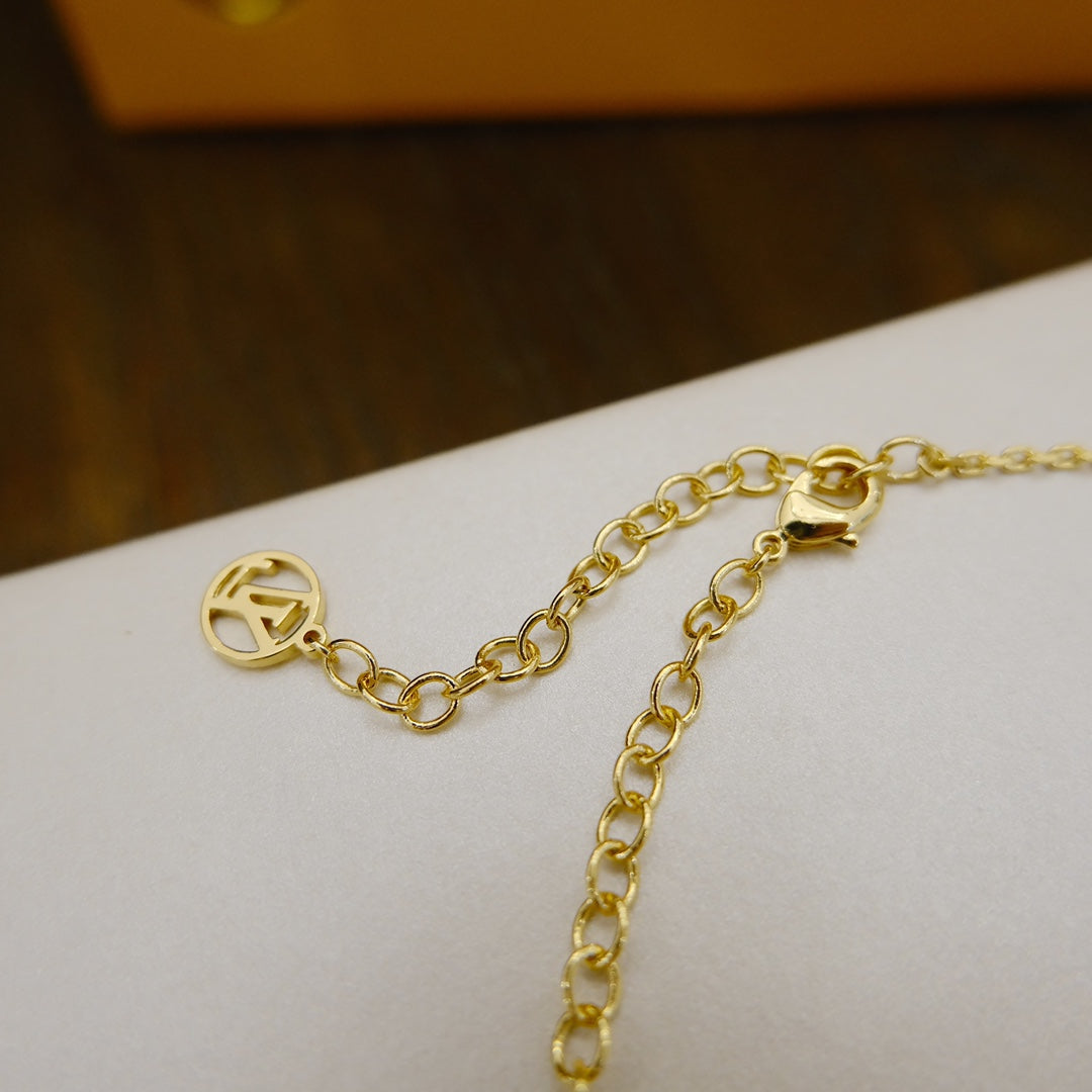 [⭐Hyrra Jewelry]BLOOMING SUPPLE NECKLACE BRASS