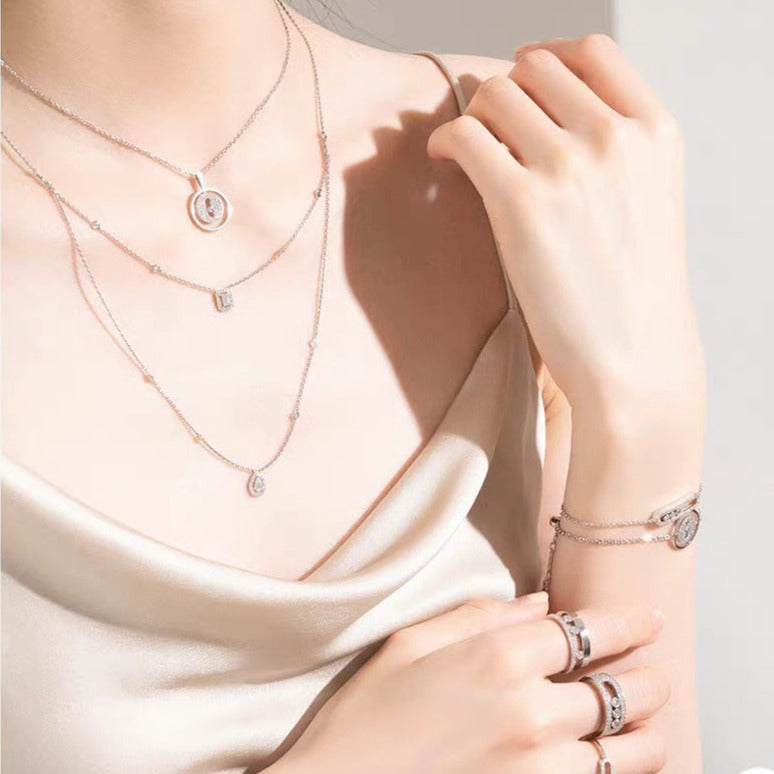 [⭐Hyrra Jewelry]Demo MOVER PM PAVED NECKLACE
