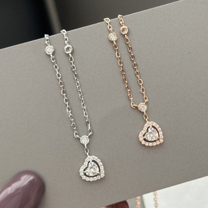 [⭐Hyrra Jewelry]JOY HEART DIAMOND NECKLACE