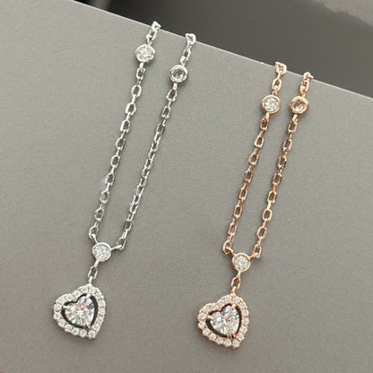 [⭐Hyrra Jewelry]JOY HEART DIAMOND NECKLACE